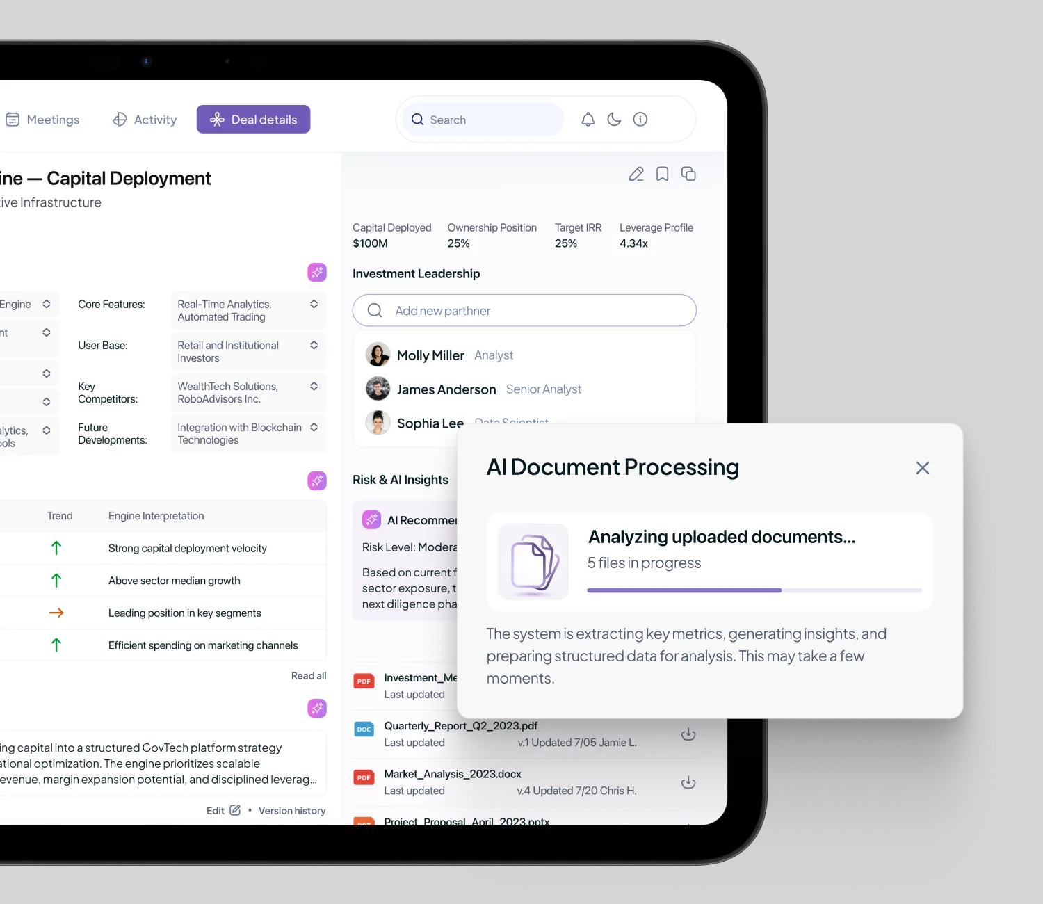 Data enrichment and insights preview