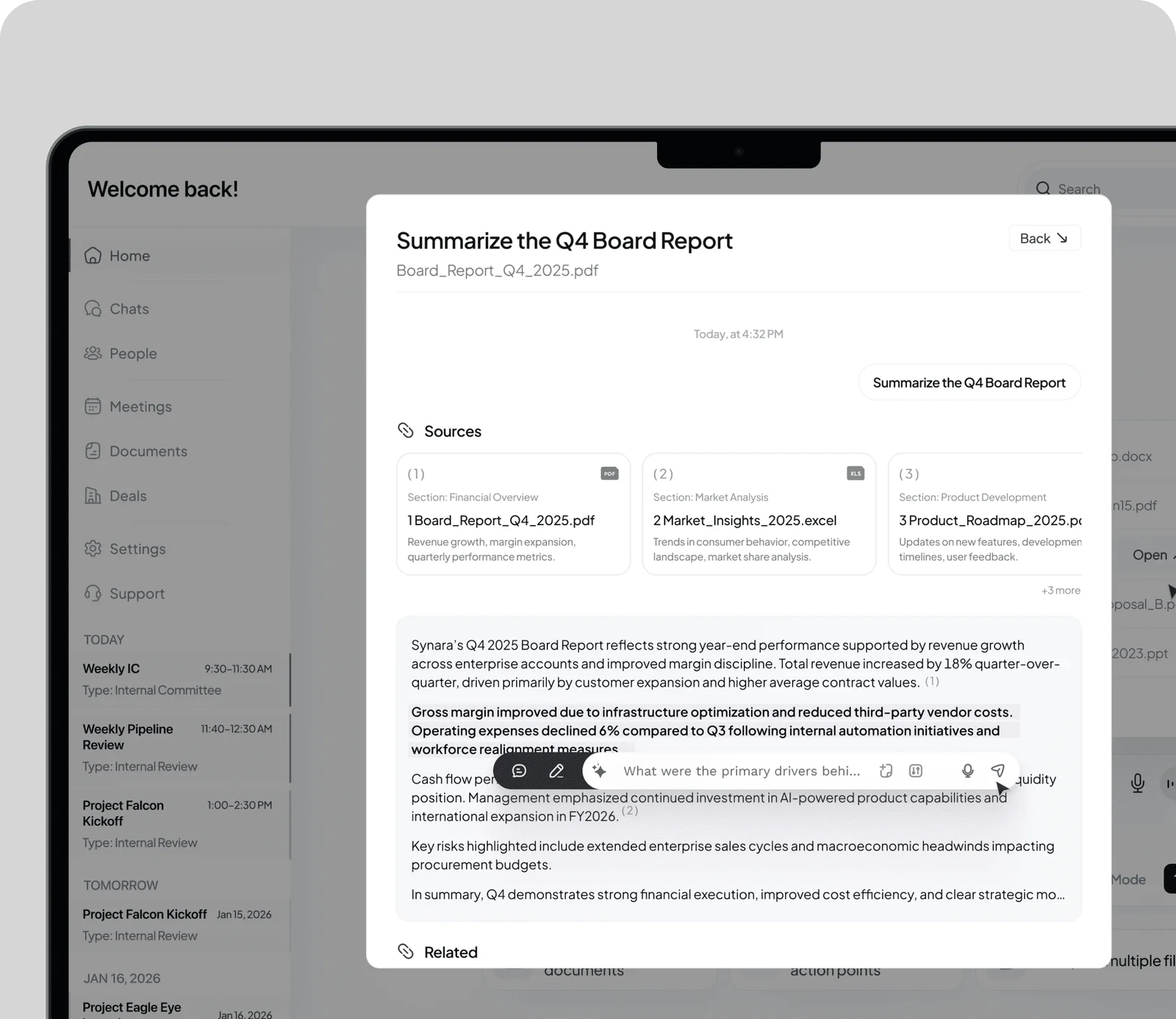 AI document processing module in CRM