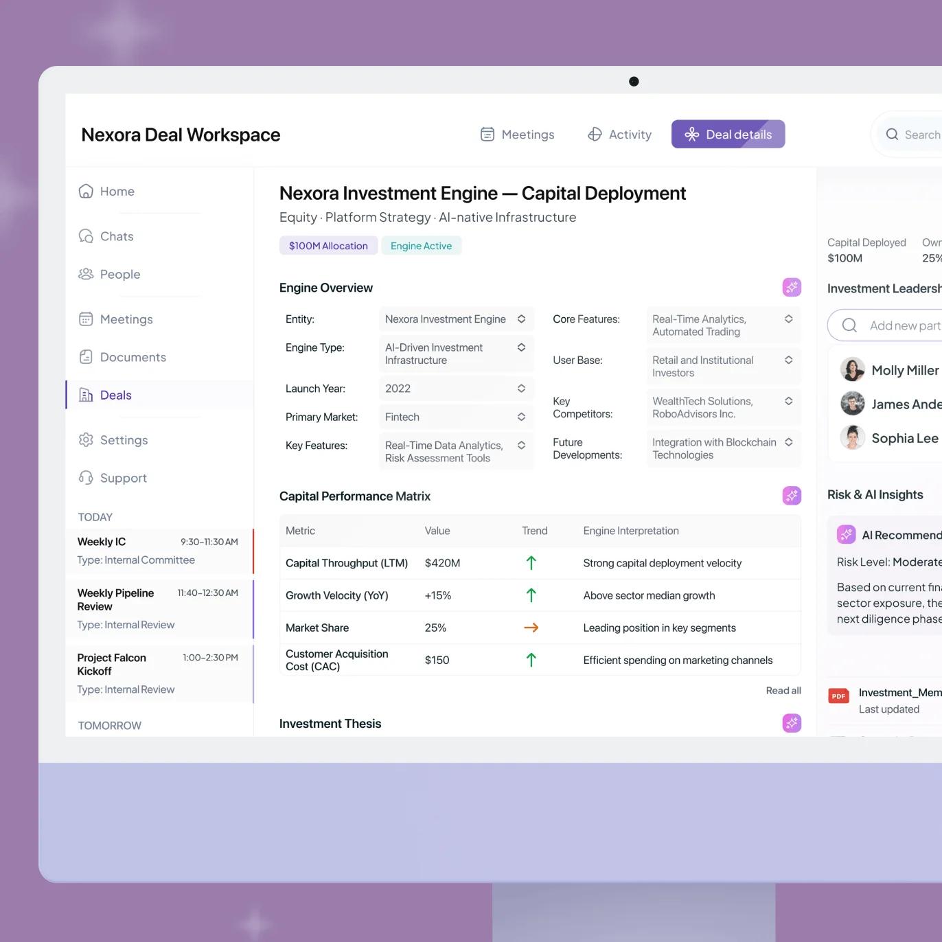 AI-powered CRM for private equity investors