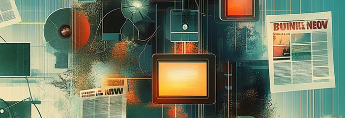 Illustration of media & news businesses